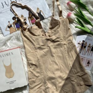 Julimex 219 mellrész nélküli alakformáló body, testszín