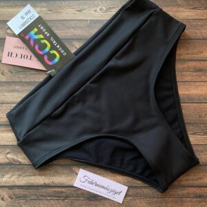 CCK magasított fazonú bikini alsó, fekete