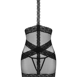 Obsessive Lacrisia szexi fekete hálóruha tangával