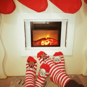 Milena MCR06 karácsonyi csíkos férfi zokni