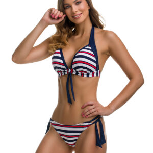 Paloma 411 tengerész csíkos bikini, normál alsóval