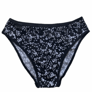 Barones Klasszikus "Kata" alsó, fekete-fehér virágos