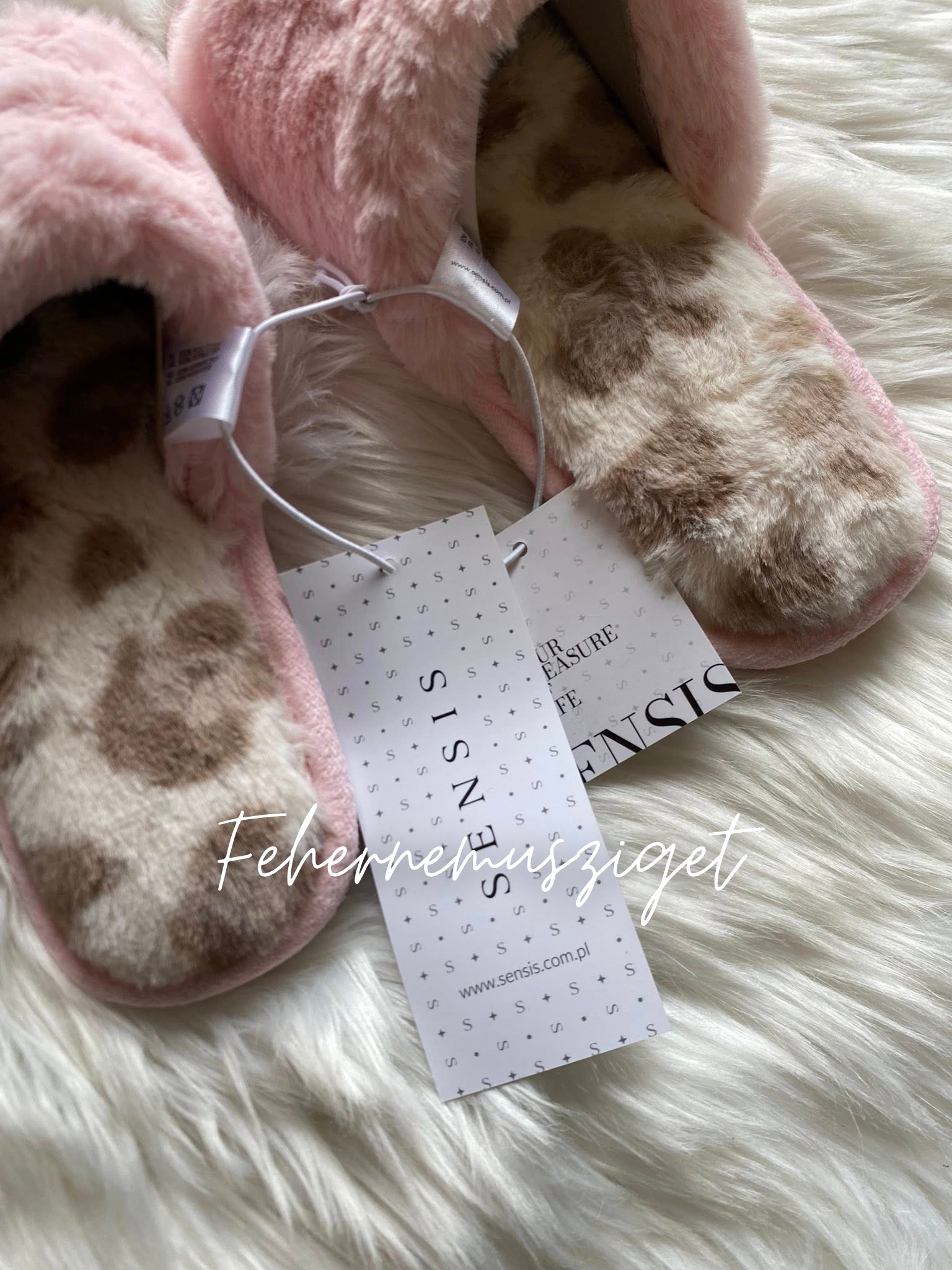 Sensis Emma rózsaszín párduc mintás papucs - Image 3