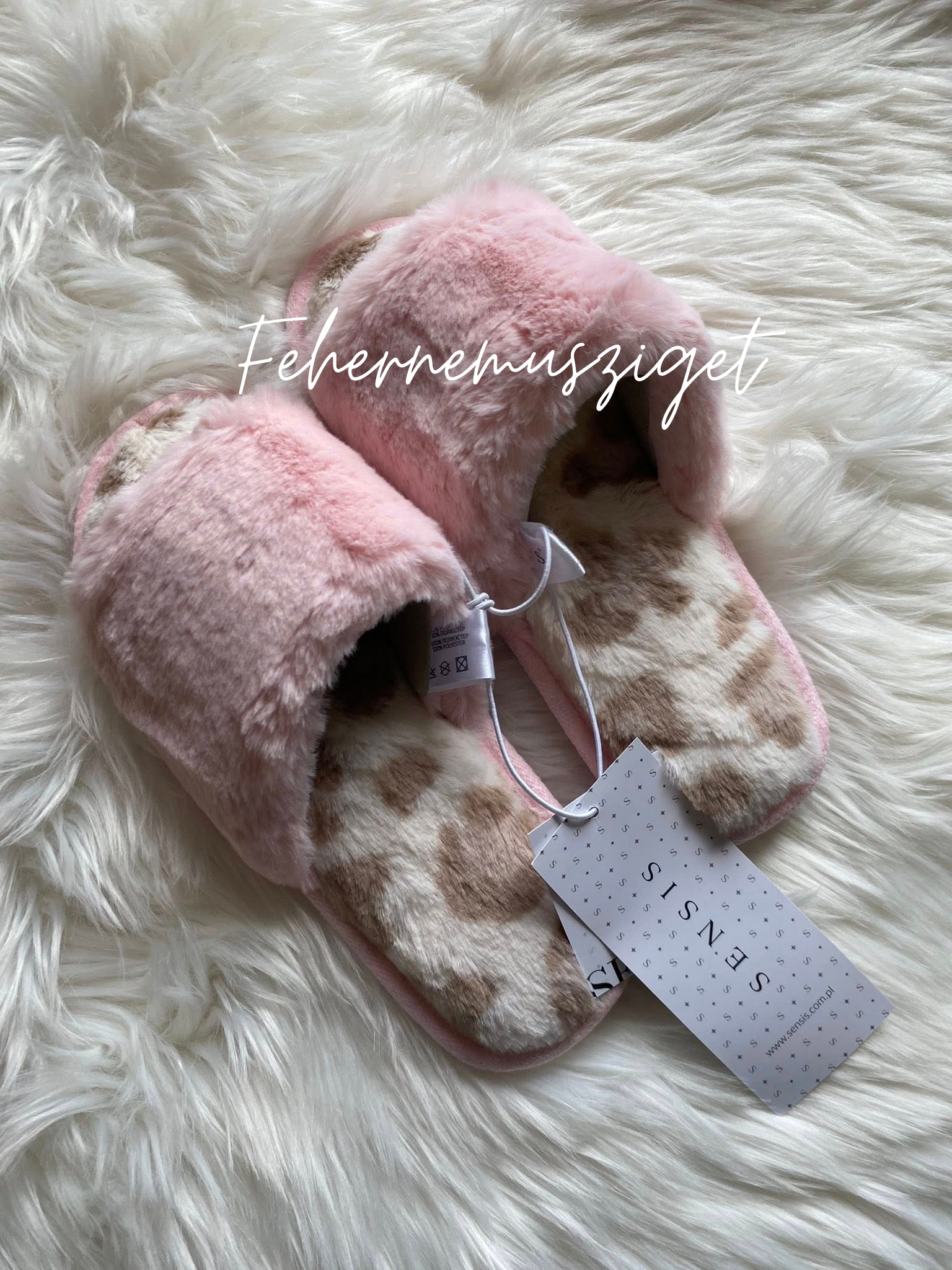 Sensis Emma rózsaszín párduc mintás papucs - Image 2