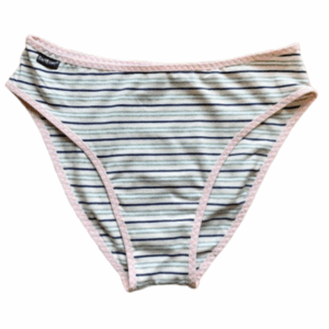 Barones Klasszikus „Kata” alsó, rózsaszín-szürke csíkos