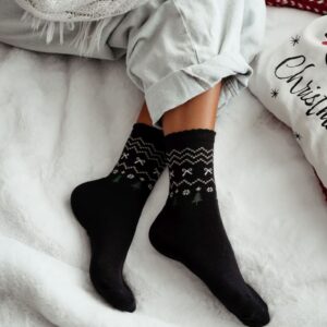 Milena WCR09 karácsonyi, arany csillogó szálas bokazokni