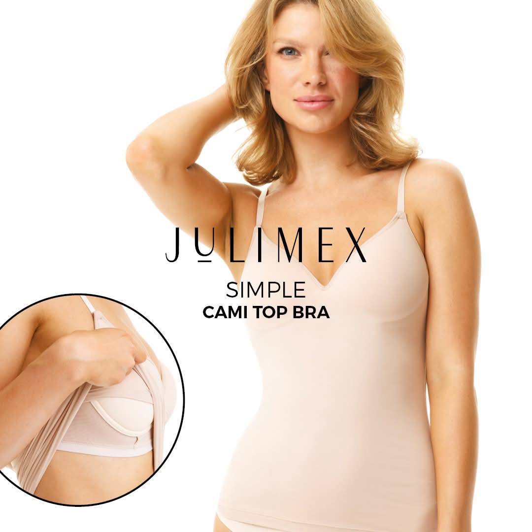 Julimex Cami Top bra merevítő nélküli trikós melltartó, test és fekete - Image 3
