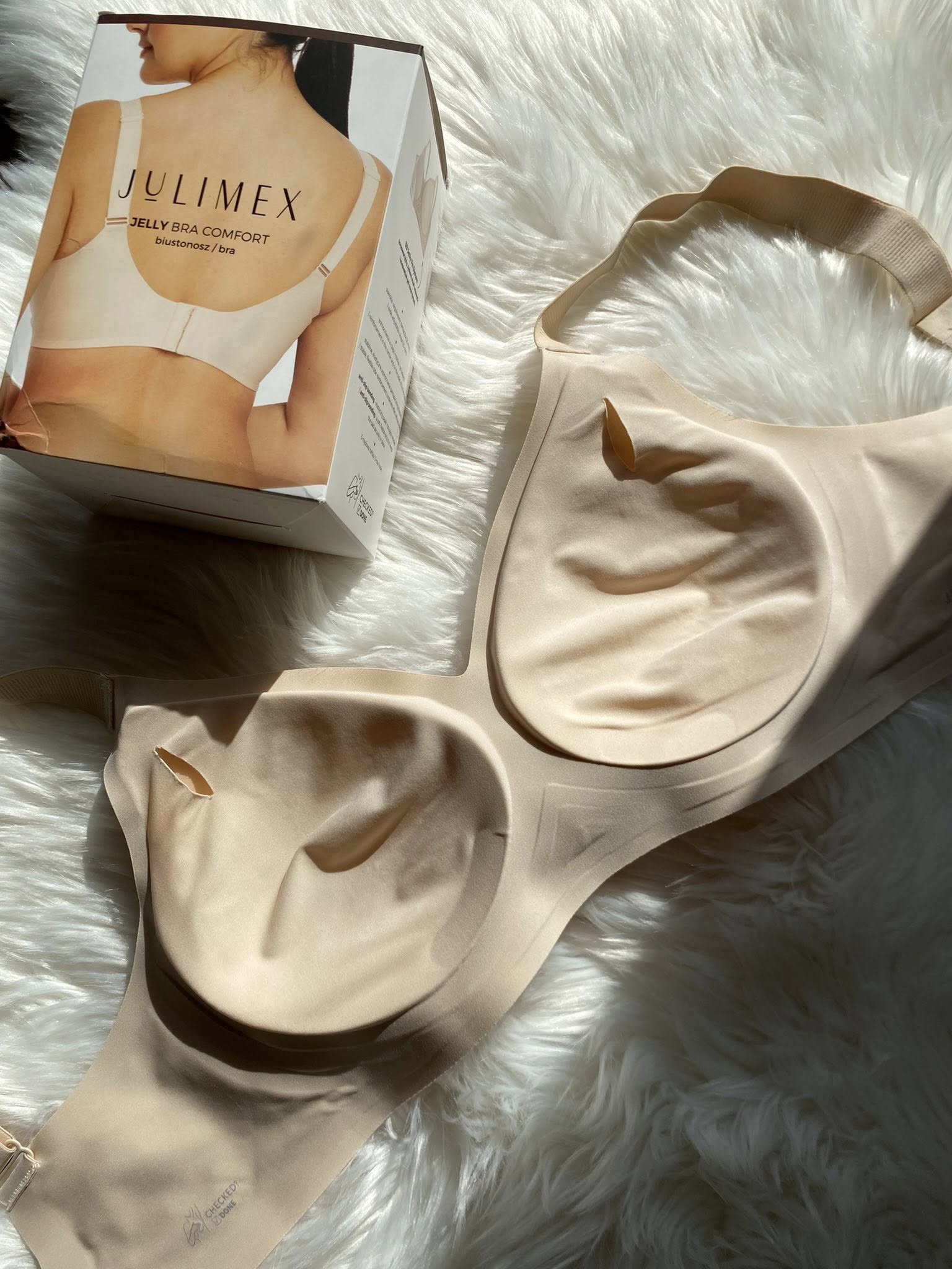 Julimex Jelly Comfort lézervágott merevítő nélküli melltartó, test és fekete - Image 3