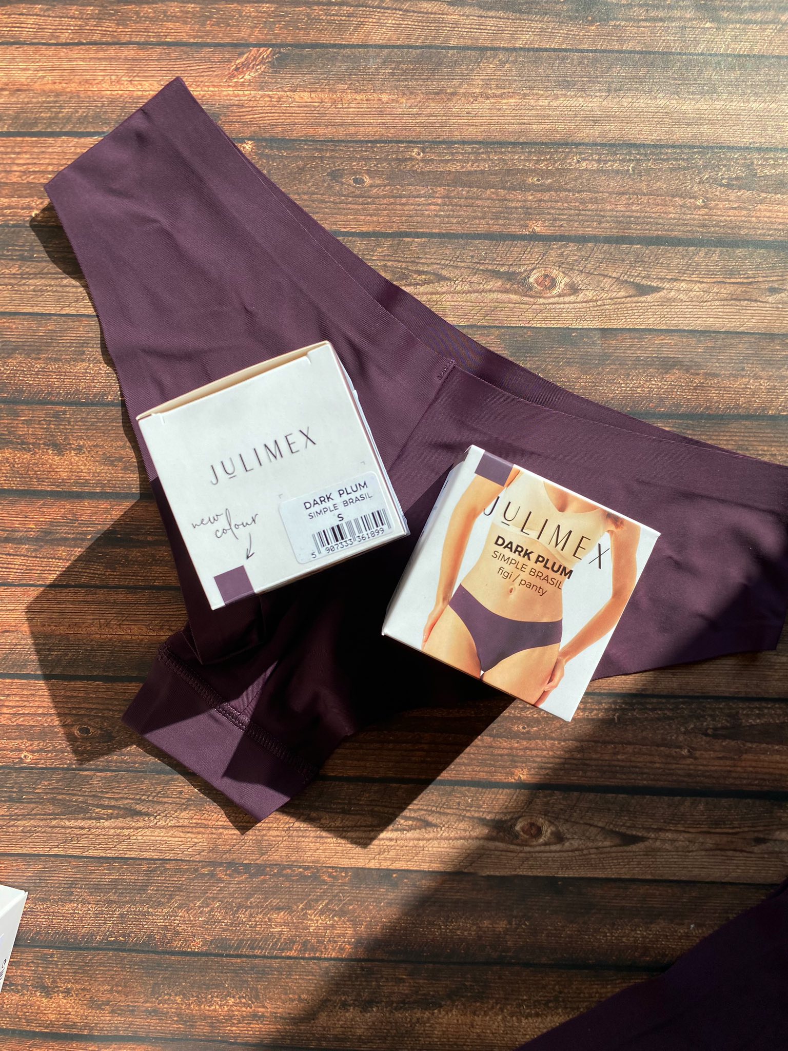 Julimex Dark plum Simple Brasil panty, sötét szilva - Image 3