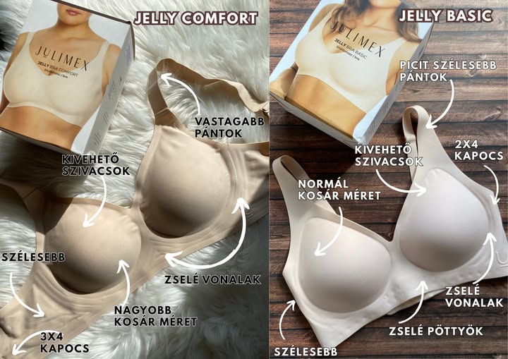 Julimex Jelly Basic lézervágott merevítő nélküli melltartó, test és fekete - Image 5