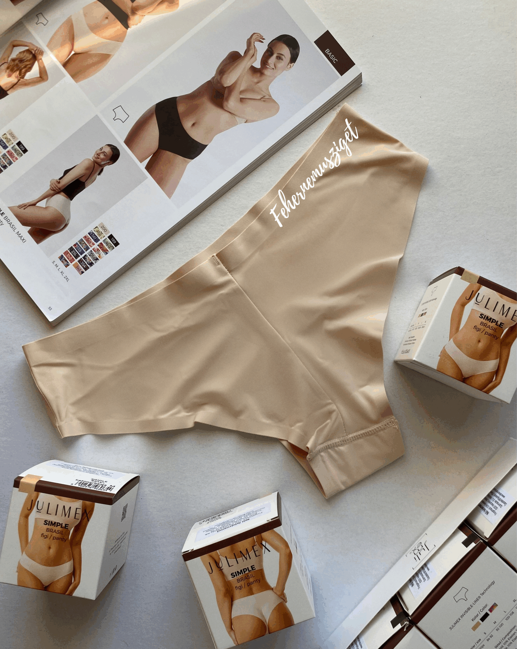 Julimex Simple Brasil panty, testszín