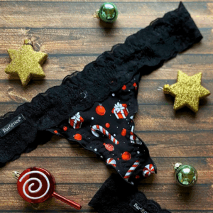 Barones Salsa tanga, fekete karácsonyi