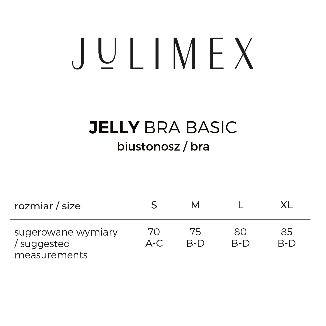 Julimex Jelly Basic lézervágott merevítő nélküli melltartó, test és fekete - Image 6