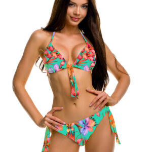 Paloma 1007 Hawaii mintás bikini, brazil alsóval