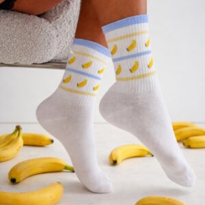 Milena banános női zokni