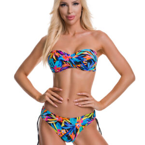 Paloma 902 tropical jungle bandeau bikini, normál alsóval
