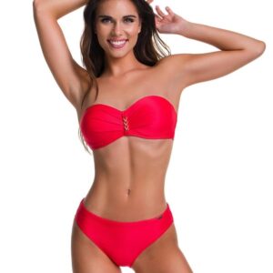 Paloma 913 C kosaras piros bandeau bikini, normál alsóval