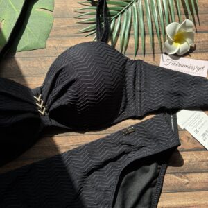 Paloma 911 C kosaras fekete bandeau bikini, normál alsóval