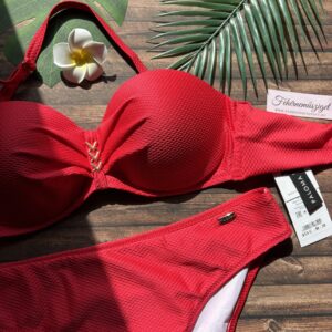 Paloma 913 C kosaras piros bandeau bikini, normál alsóval