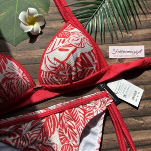 Paloma 404 piros mintás bikini, normál alsóval