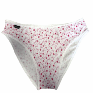 Barones Klasszikus „Kata” alsó, fehér-rózsaszín masnis