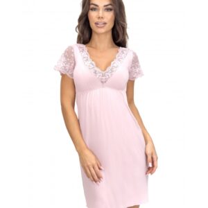 Donna Sonia csipkés rózsaszín hálóing