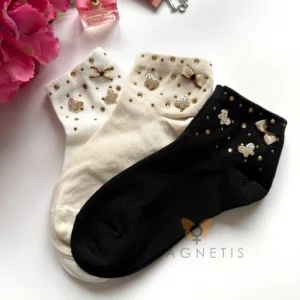 Magnetis köves női zokni